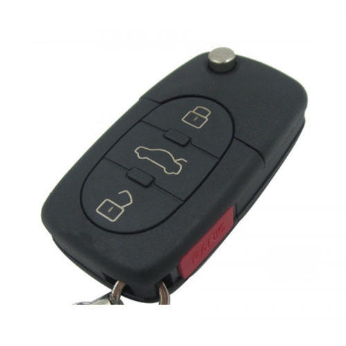 AS001004 Round VW Remote Control Shell 3+1 Button Exclude Flip Head